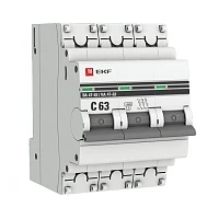 Автоматический выключатель EKF PROxima ВА 47-63 (С) 3P 63А 4,5kA